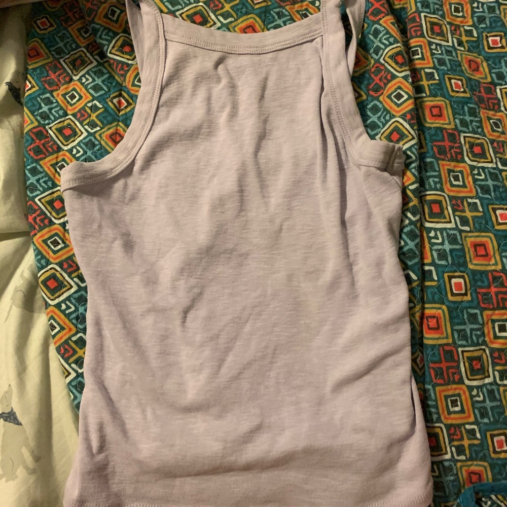 Purple cropped tank